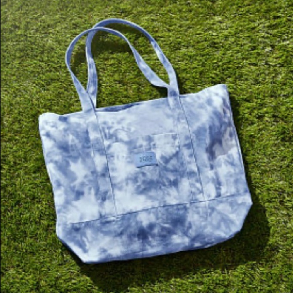 VS Pink tie dye canvas tote new